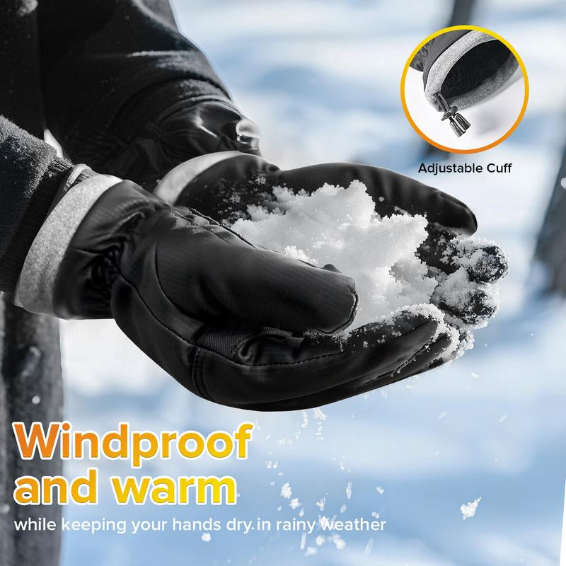 Viyawise Waterproof Thermal Ski Gloves for Men & Women - Touchscreen Friendly, Windproof, Perfect for Outdoor Sports & Daily Activities