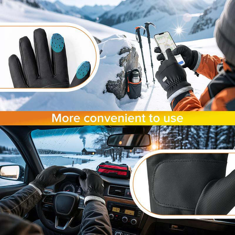 Viyawise Waterproof Thermal Ski Gloves for Men & Women - Touchscreen Friendly, Windproof, Perfect for Outdoor Sports & Daily Activities
