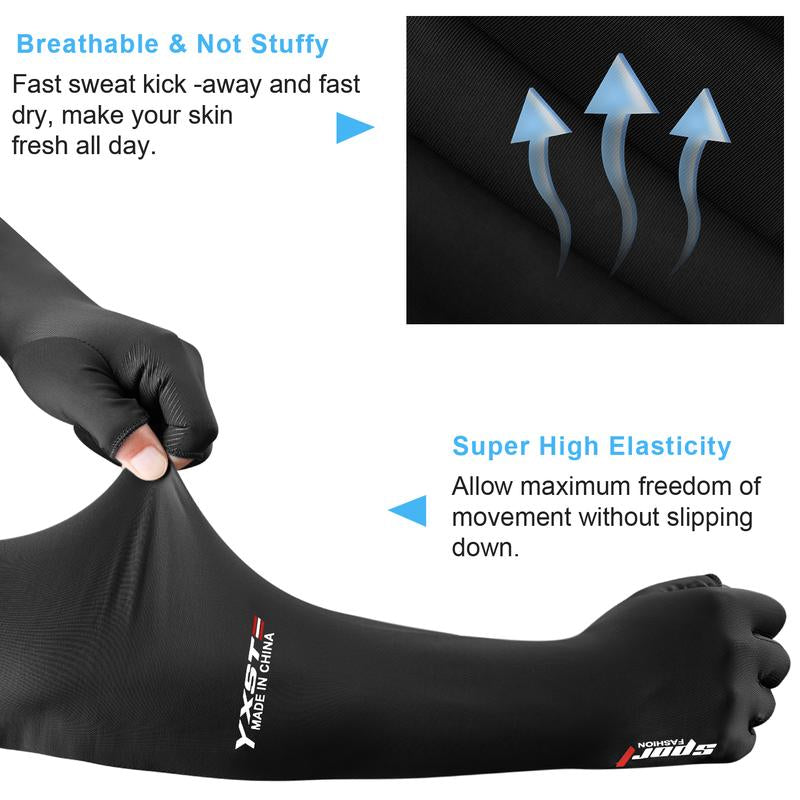CoolShield - Ice Silk UV Sleeves – All-in-One Arm & Hand Sun Protection