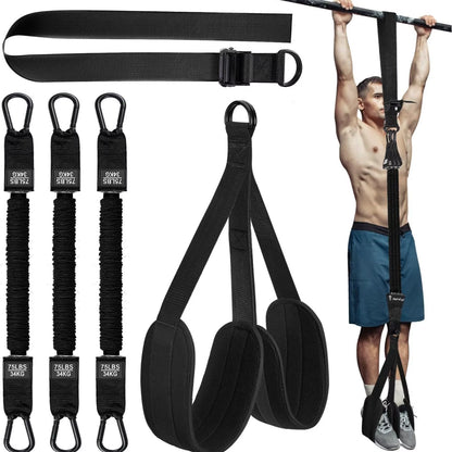 Pull-Up Power with Auxiliary Trainer Elastic Rope Pull Bar Fitness Home Men'S Pull-Up Pull-Up Auxiliary Pull Band Latex